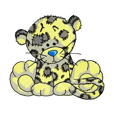 Leo embroidery design featuring a majestic tiger motif, showcasing intricate stitching details for your projects.