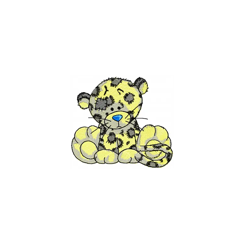 Leo embroidery design featuring a majestic tiger motif, showcasing intricate stitching details for your projects.