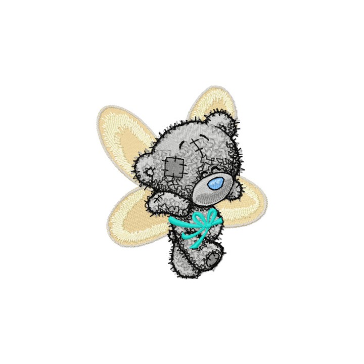 Teddy Bear can fly embroidery design - Embroidery Design