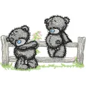 Teddy Bear Romantic embroidery design featuring a cute bear holding a heart, ideal for creating charming stitched motifs.