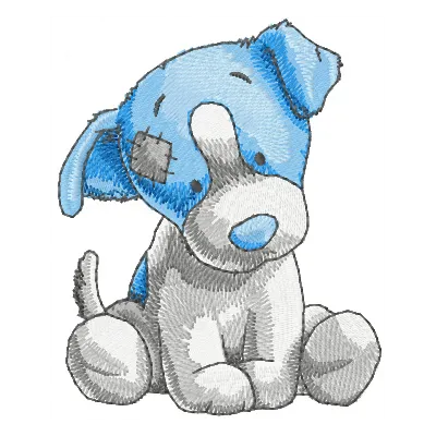 Chase dog embroidery design showcasing a playful canine motif, ideal for stitching on various fabric items.