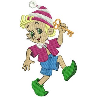 Buratino embroidery design - Embroidery Design