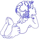 Preview of the Young Dreamer embroidery design featuring an angelic motif, perfect for creative stitching projects.