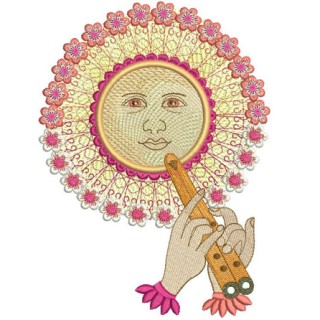 Sun 2 embroidery design - Embroidery Design