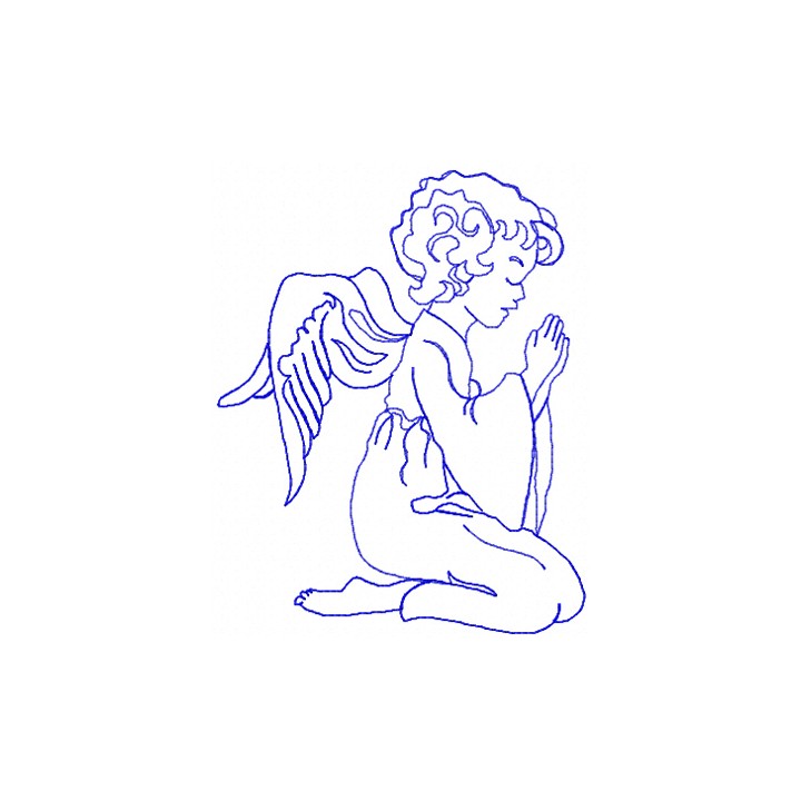Little Angel 2 embroidery design - Embroidery Design