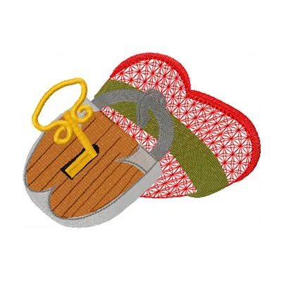 Heart under lock and key embroidery design showcasing a unique stitched motif for creative projects.