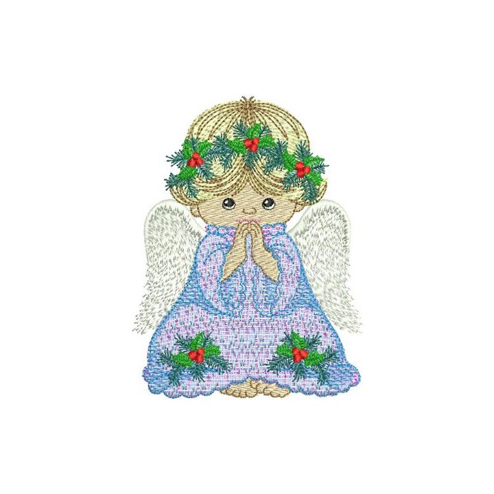 Praying Angel embroidery design - Embroidery Design