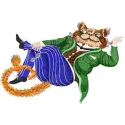 Glamour cat embroidery design showcasing a stylish feline motif, ideal for stitched creations on t-shirts and bags.