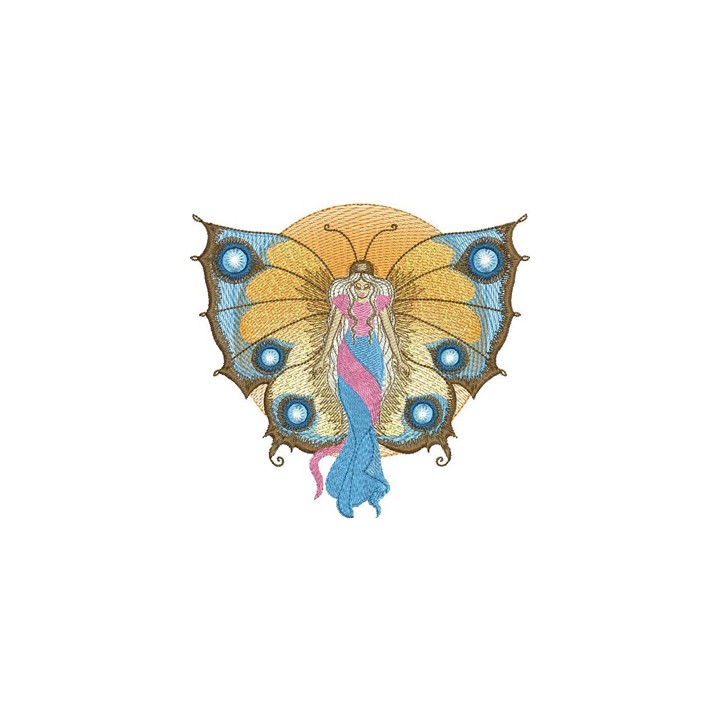 Butterfly Angel embroidery design - Embroidery Design