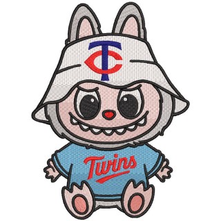 Labubu Minnesota Twins embroidery design - Embroidery Design