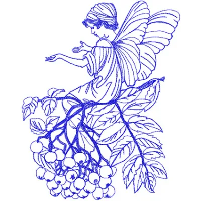 Charming elf embroidery design showcasing intricate details, perfect for adding magic to your stitching projects.