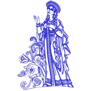 Aurora embroidery design - Embroidery Design