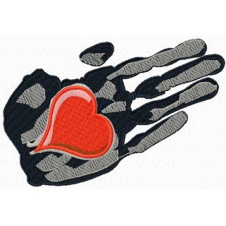 Heart in the palm of your hand embroidery design - Embroidery Design