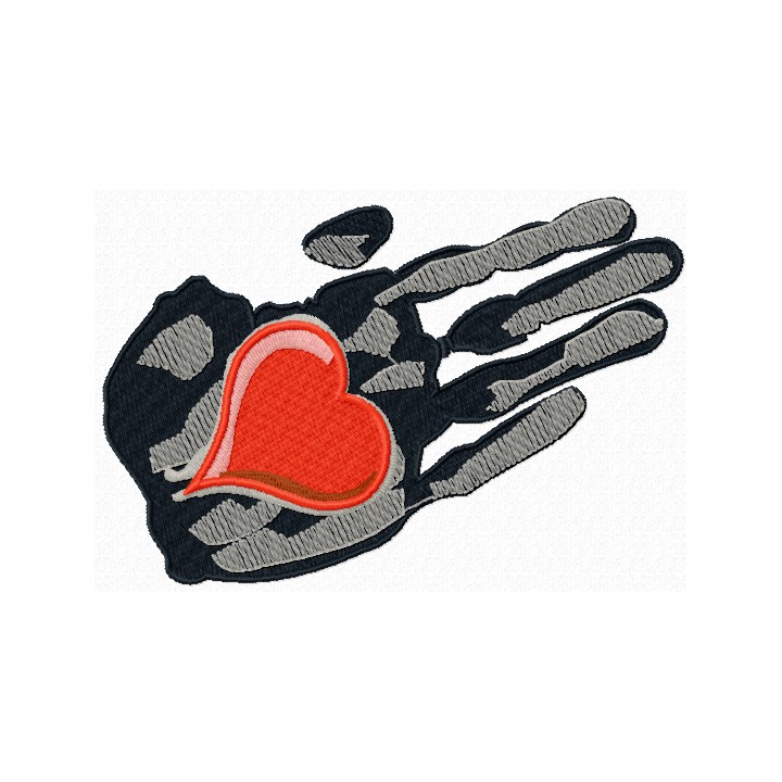 Heart in the palm of your hand embroidery design - Embroidery Design