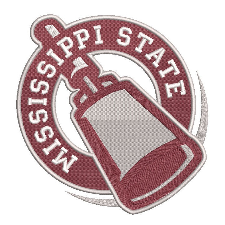 Mississippi State Bulldogs 2023 Secondary Logo embroidery design - Embroidery Design