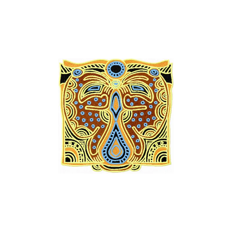 Preview of Fish Skin embroidery design from Legends of South Pacific collection, showcasing intricate stitching patterns.