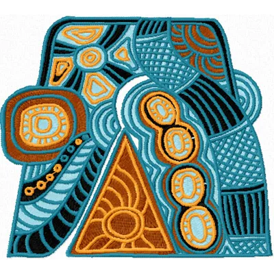 Sun Day embroidery design from the Legends of South Pacific collection, showcasing vibrant sun motifs for creative stitching.
