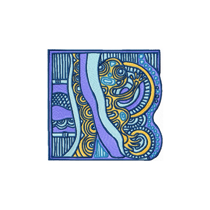 Frog hunting embroidery design - Embroidery Design