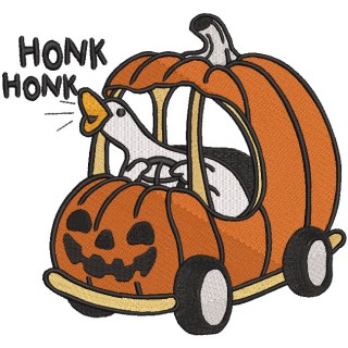 Cute Halloween Goose embroidery design - Embroidery Design