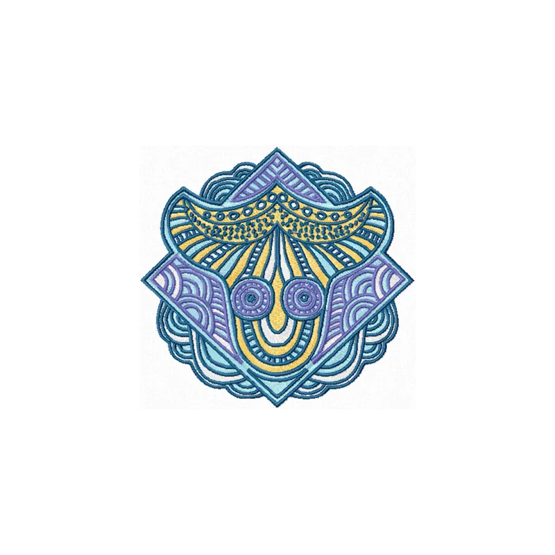 Spirit of Sea embroidery design from the Legends of South Pacific collection, showcasing intricate ocean motifs.