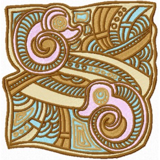 Shells on sand embroidery design - Embroidery Design