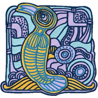 Bird Island embroidery design - Embroidery Design