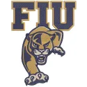 Embroidery design preview of the FIU Panthers primary logo featuring vibrant colors and detailed stitching.