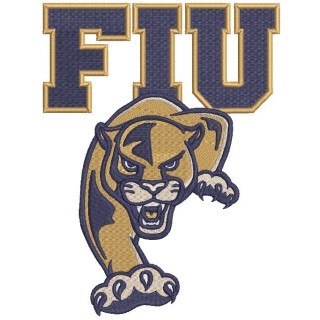 FIU Panthers primary logo embroidery design - Embroidery Design