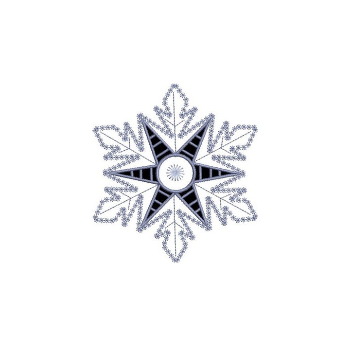 Snowflake Applique embroidery design - Embroidery Design