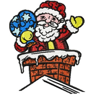 Christmas drawings - Santa embroidery design - Embroidery Design