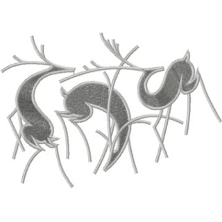 Three deer embroidery design - Embroidery Design