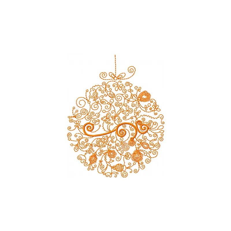 Preview of a Christmas modern ball embroidery design featuring festive motifs for holiday stitching projects.