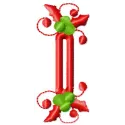 Preview of a Christmas buttonhole embroidery design featuring festive motifs for holiday stitching projects.