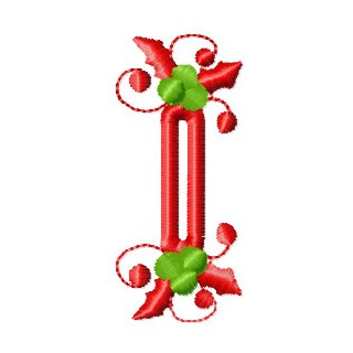 Christmas buttonhole embroidery design - Embroidery Design