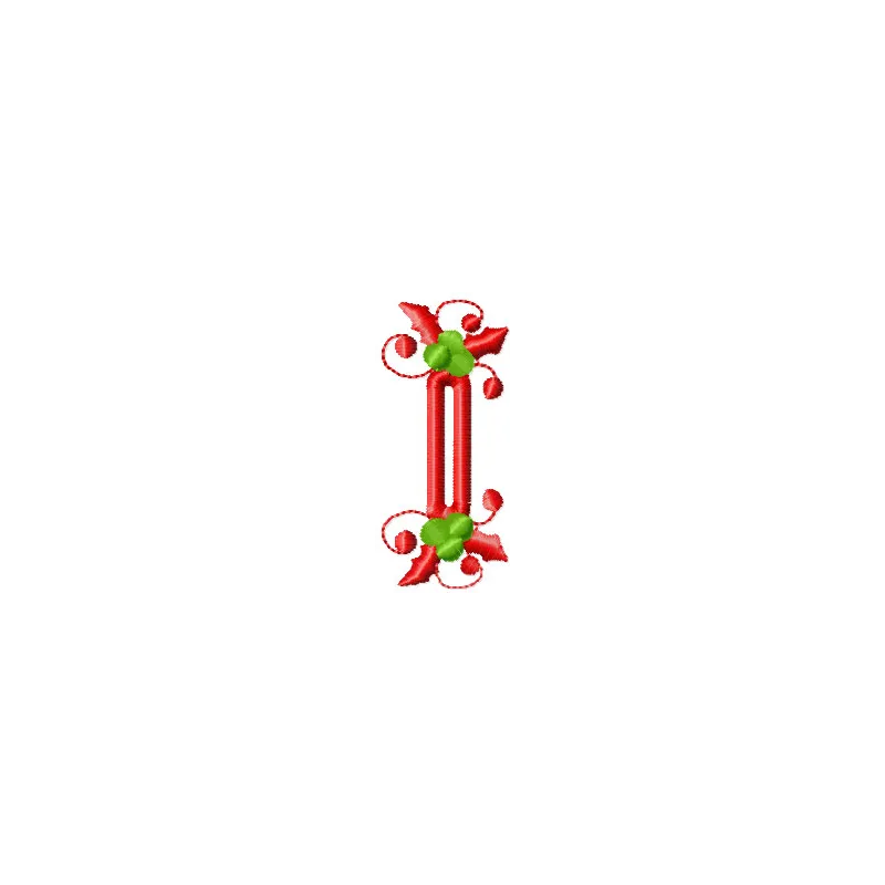 Preview of a Christmas buttonhole embroidery design featuring festive motifs for holiday stitching projects.