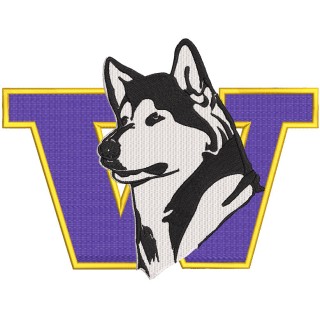 Washington Huskies logo embroidery design - Embroidery Design