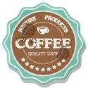Preview of American Classic style shadow embroidery design for food and beverage logo stitching.