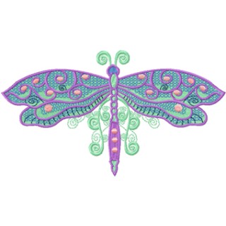 Celtic Dragonfly Autumn embroidery design - Embroidery Design