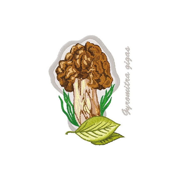 Gyromitra Gigas embroidery design - Embroidery Design