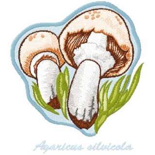 Agaricus Silvicola embroidery design - Embroidery Design