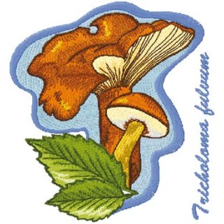 Tricholoma Fulvum embroidery design - Embroidery Design