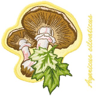 Agaricus silvaticus embroidery design - Embroidery Design