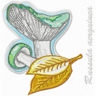 Russula Aeruginea embroidery design - Embroidery Design