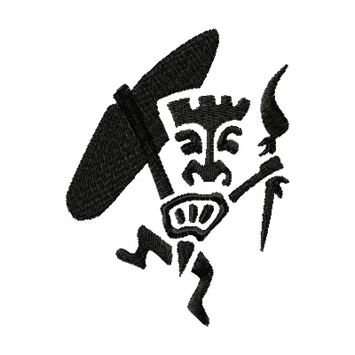Preview of the Aboriginal dancing 2 embroidery design featuring intricate patterns inspired by South Pacific legends.