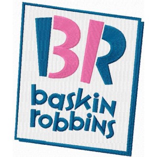 Baskin-Robbins logo embroidery design - Embroidery Design