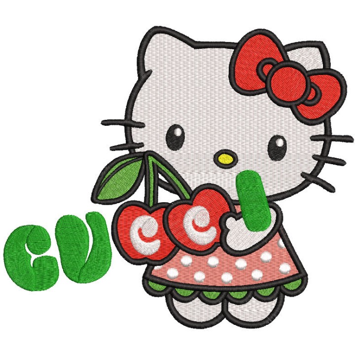 Hello Kitty Gucci embroidery design - Embroidery Design