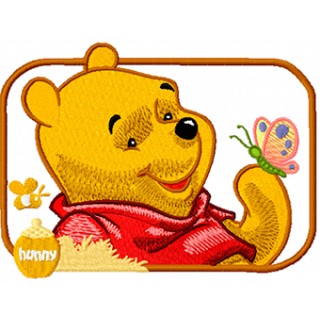 Winnie Pooh have a good day embroidery design - Embroidery Design