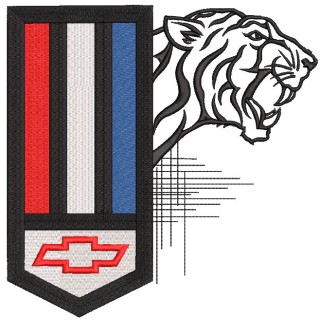 Chevrolet Camaro predator logo embroidery design - Embroidery Design