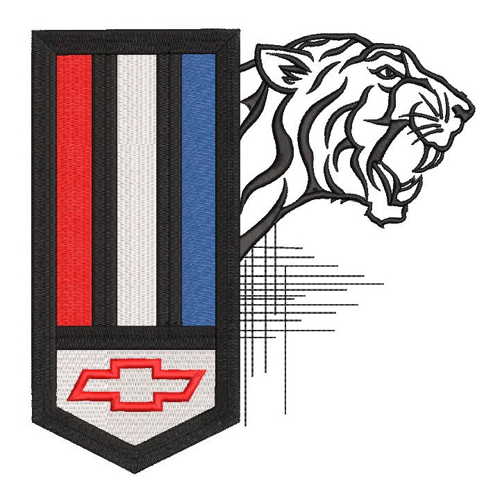 Chevrolet Camaro predator logo embroidery design - Embroidery Design