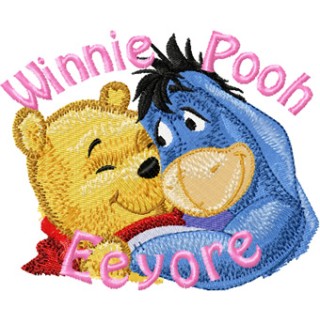 Eeyore and Winnie Pooh 3 embroidery design - Embroidery Design